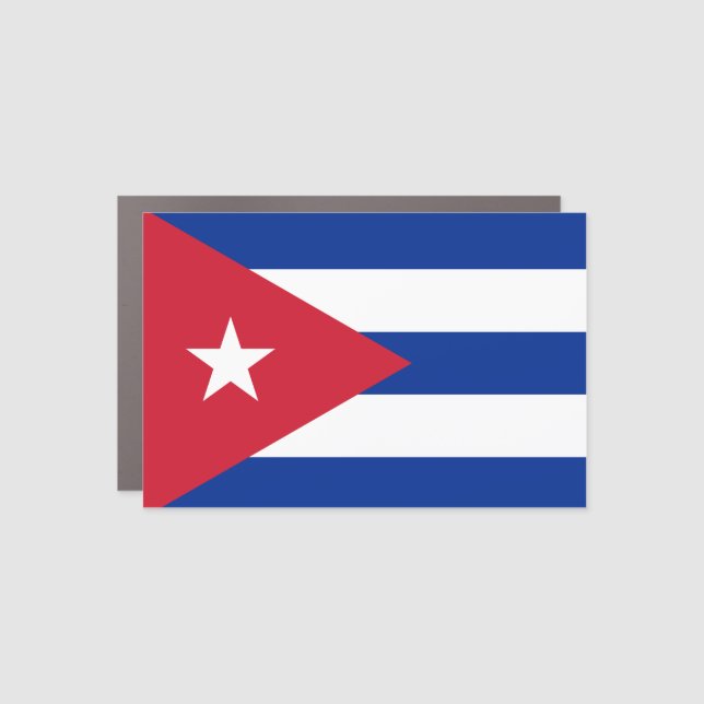 Cuba (Cuban) Flag Car Magnet (Front)