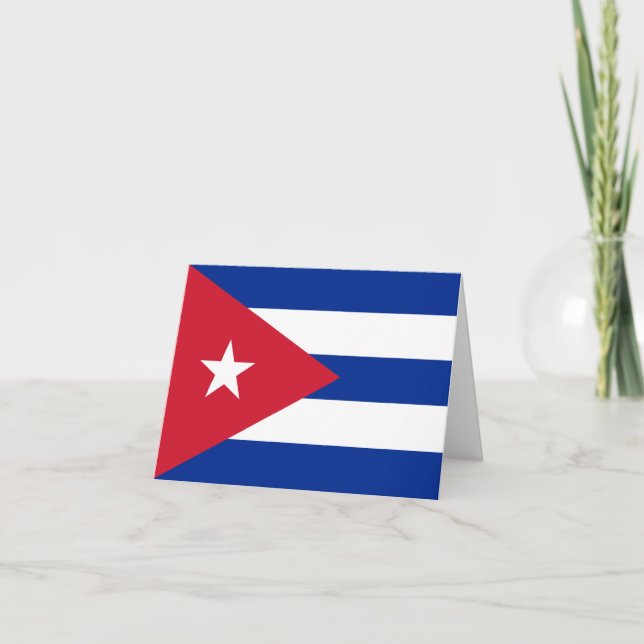 Cuba (Cuban) Flag Card (Front)