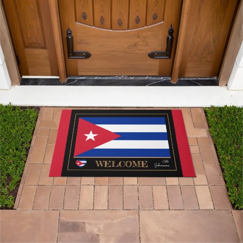 Cuba  Cuban Flag house mats sports Welcome