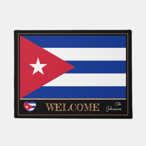 Cuba  Cuban Flag house mats sports Welcome