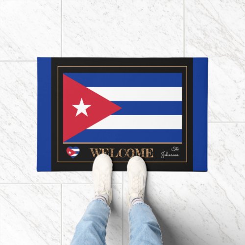 Cuba  Cuban Flag house mats sports Welcome