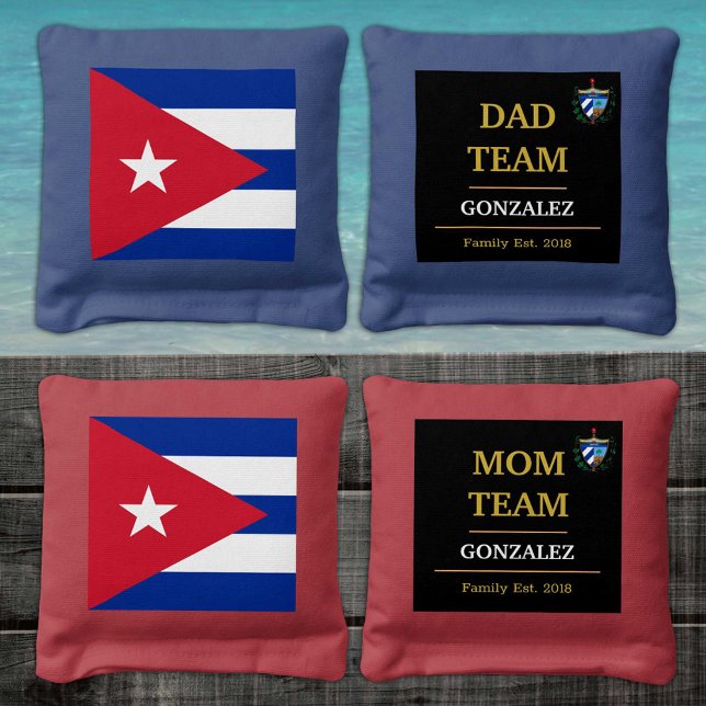 Cuba & Cuban Flag personalized / Family Cornhole Bags (Creator Uploaded)