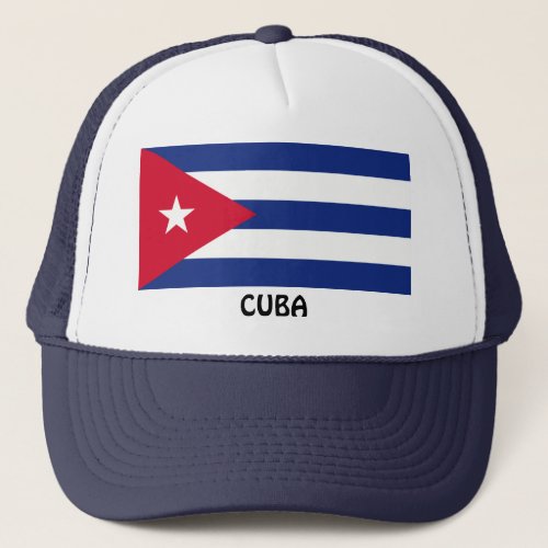 CUBA Cuban Flag Trucker Hat