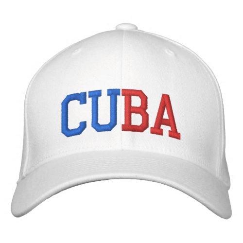 Cuba Embroidered Baseball Hat