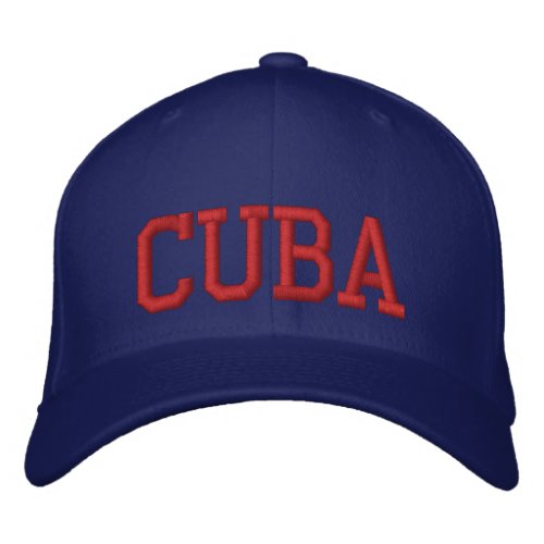 Cuba Embroidered Baseball Hat