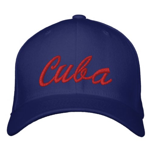 Cuba Embroidered Hat