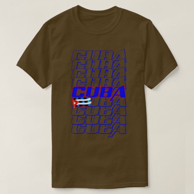 Cuba Flag 2 T-Shirt (Design Front)
