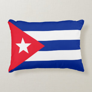 Cuba flag accent pillow