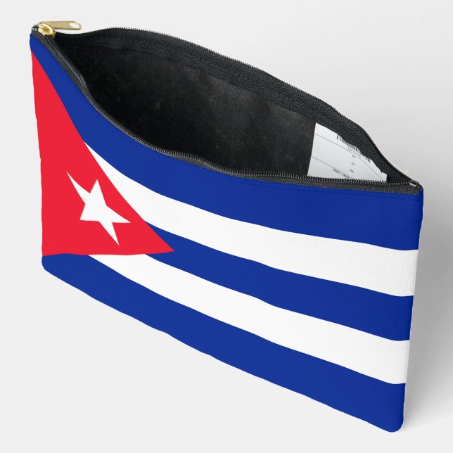 Cuba flag accessory pouch (Open)