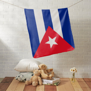 Cuba flag baby blanket