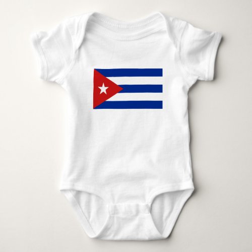 Cuba Flag Baby Bodysuit