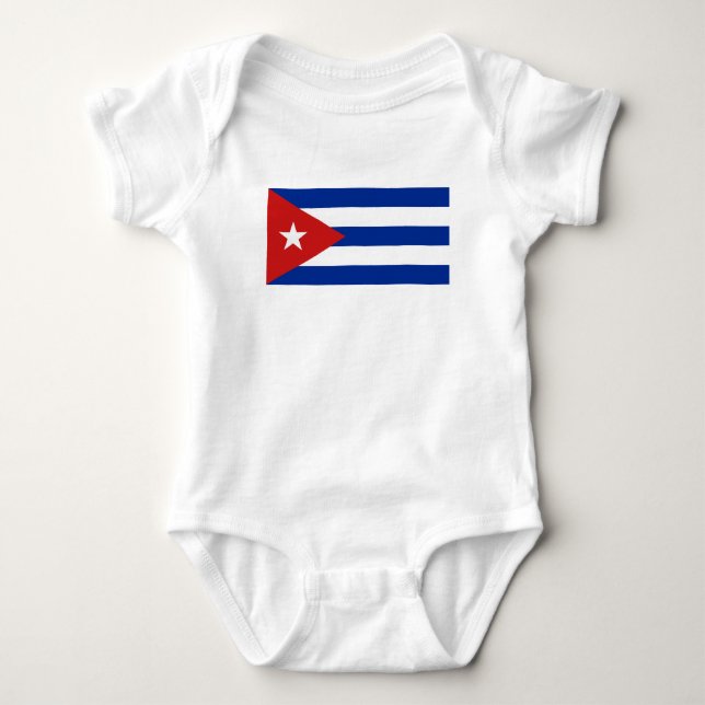 Cuba Flag Baby Bodysuit (Front)