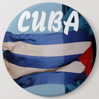 Cuba flag badge button
