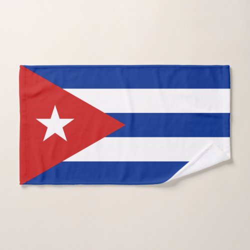 Cuba Flag Bath Towel Set