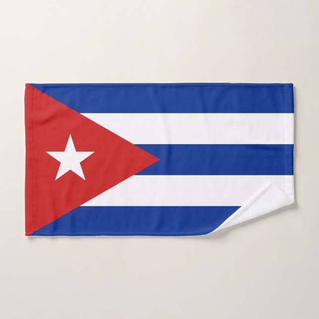 Cuba Flag Bath Towel Set (Hand Towel)