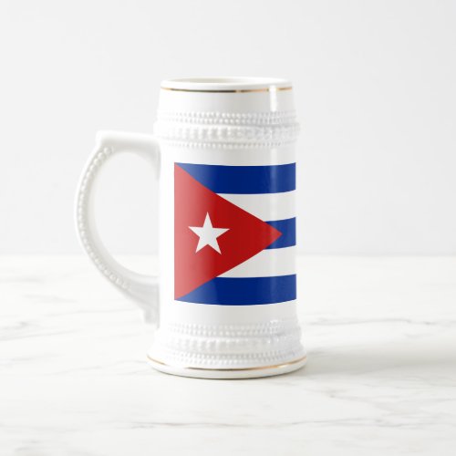 Cuba Flag Beer Stein