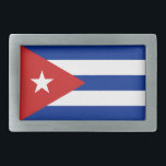 Cuba Flag Belt Buckle<br><div class="desc">Patriotic flag of Cuba.</div>