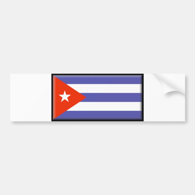 Cuba Flag Bumper Sticker (Front)