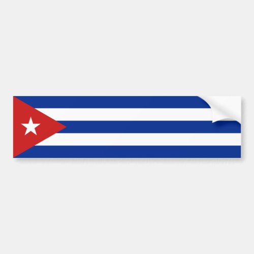 Cuba Flag Bumper Sticker