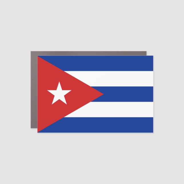 Cuba Flag Car Magnet (Front)
