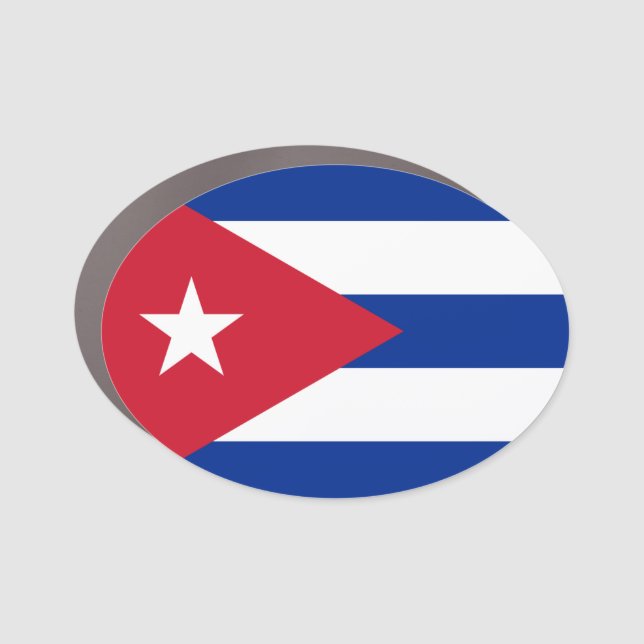 Cuba Flag Car Magnet (Front)