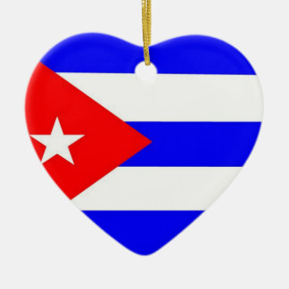 Cuba Flag Ceramic Ornament