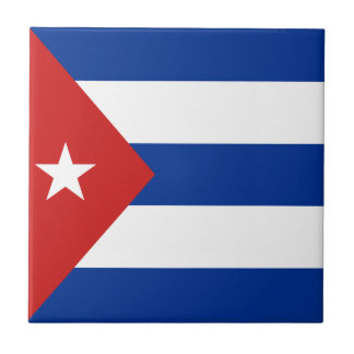 Cuba Flag Ceramic Tile