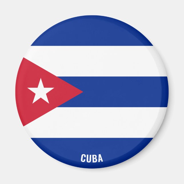 Cuba Flag Charming Patriotic Magnet (Front)