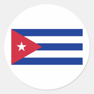 Cuba Flag Classic Round Sticker