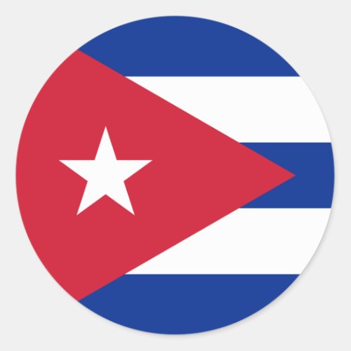 Cuba Flag Classic Round Sticker
