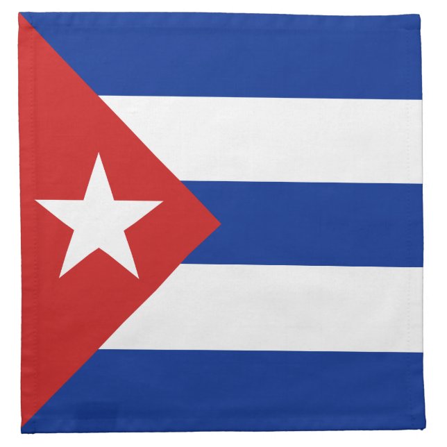 Cuba Flag Cloth Napkin (Front)