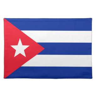 Cuba flag cloth placemat