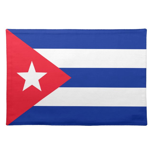 Cuba flag cloth placemat (Front)