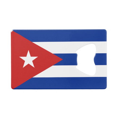 Cuba Flag Credit Card Bottle Opener