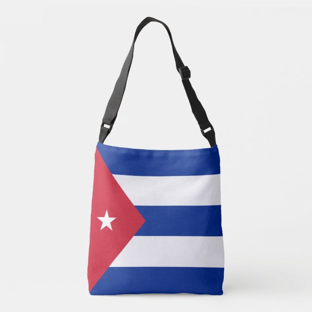 Cuba Flag Crossbody Bag (Back)