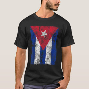 Cuba Flag Design Distressed Cuban Flag Gift T-Shirt