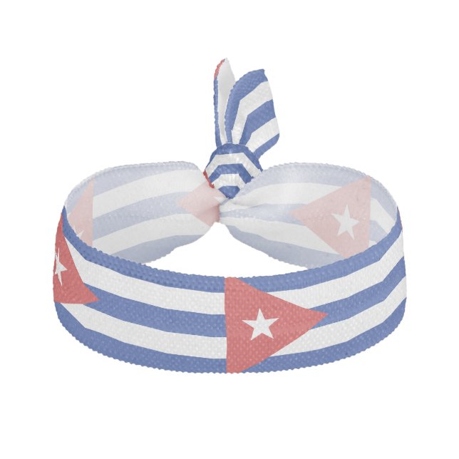 Cuba Flag Elastic Hair Tie (Front)