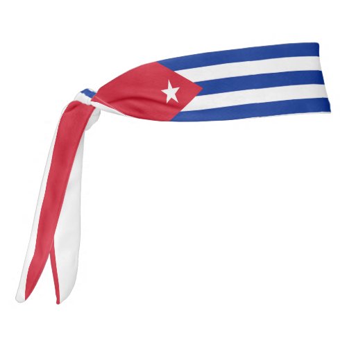 Cuba Flag Elegant Patriotic Tie Headband
