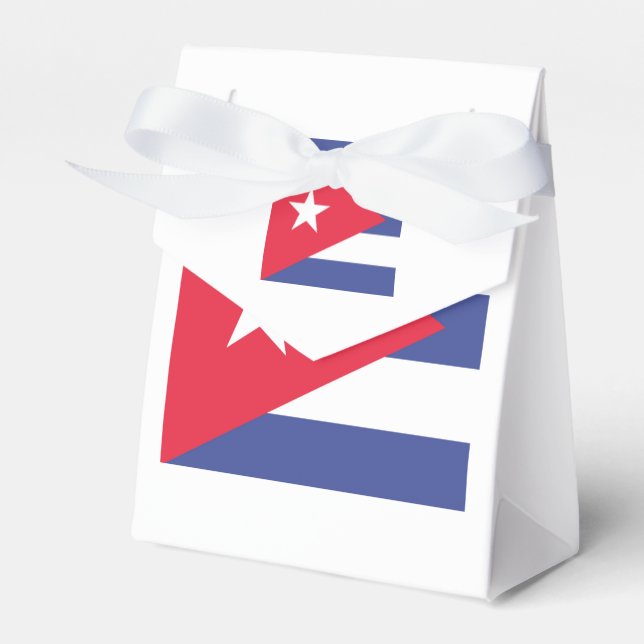 Cuba Flag Emblem Favor Boxes (Front Side)