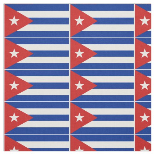Cuba Flag Fabric