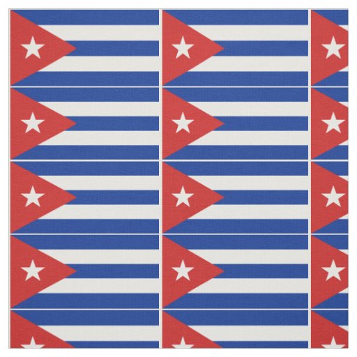 Cuba Flag Fabric