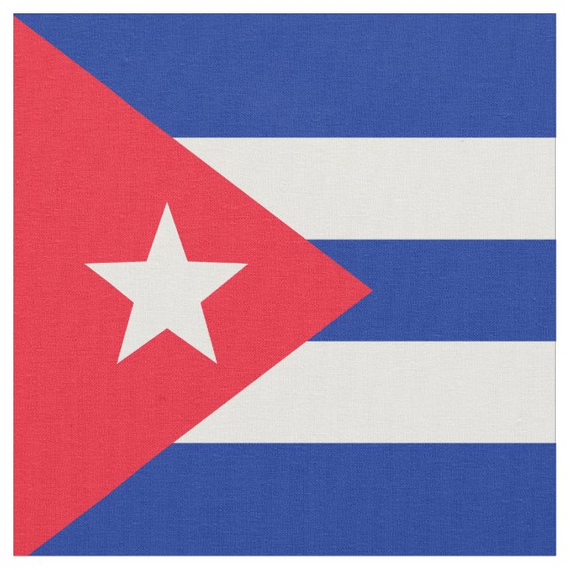 Cuba flag fabric (Close Up)