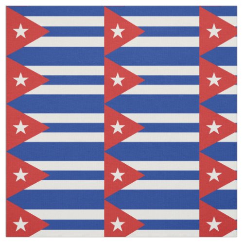 Cuba Flag Fabric