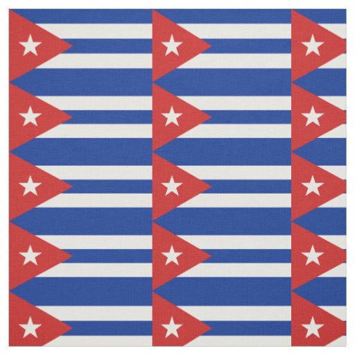 Cuba Flag Fabric