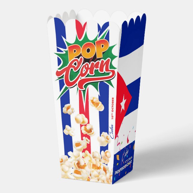 Cuba flag favor boxes (Back)