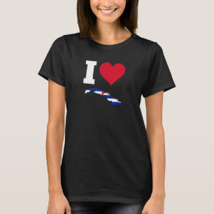 Cuba Flag for Cuba I Love Cuba T-Shirt