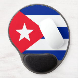 Cuba flag gel mouse pad