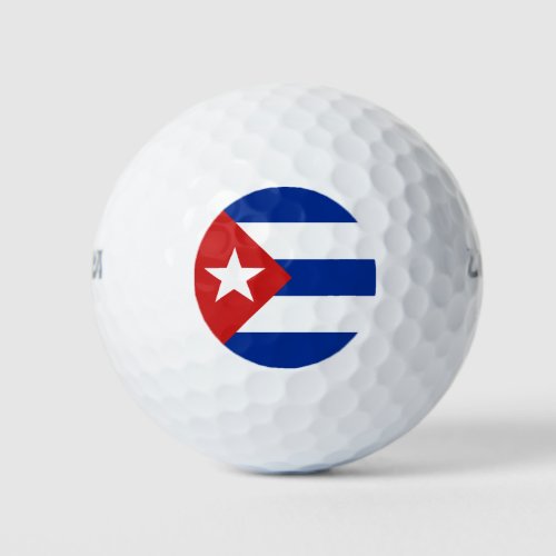 Cuba Flag Golf Balls