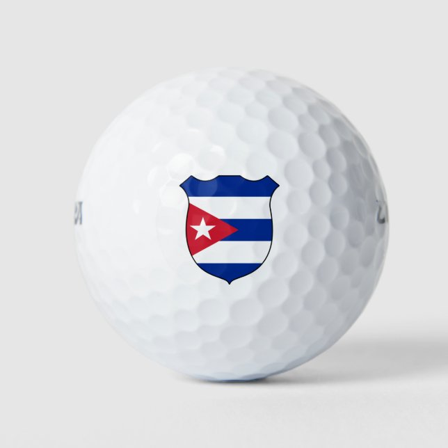 Cuba Flag Grand Patriotic Golf Balls (Front)