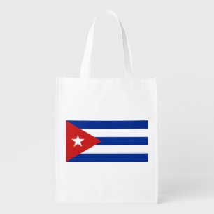 Cuba Flag Grocery Bag